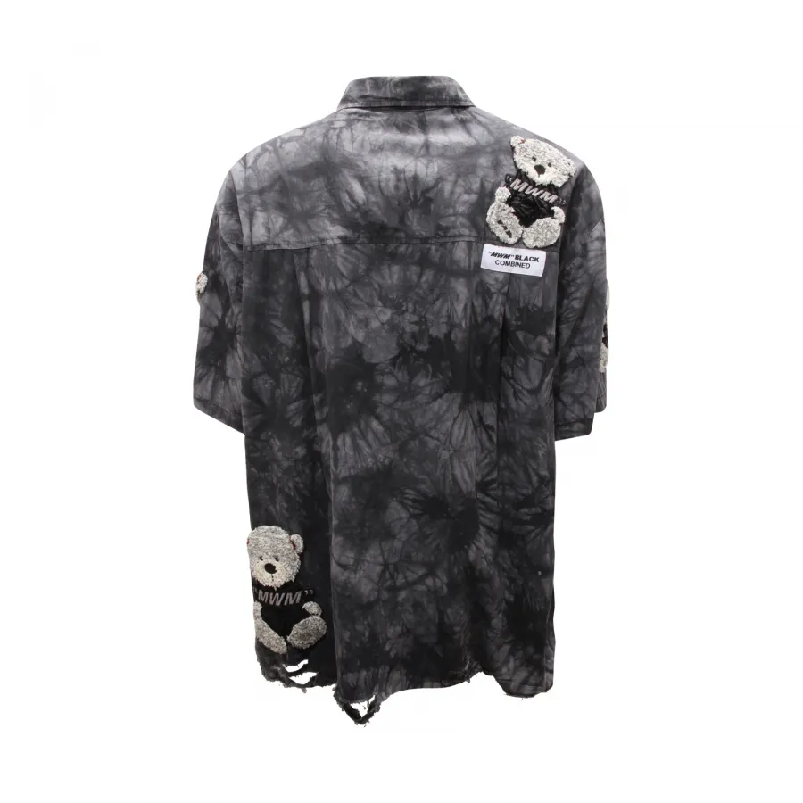 1893AT camicia uomo MWM MOD WAVE MOVEMENT man oversize shirt