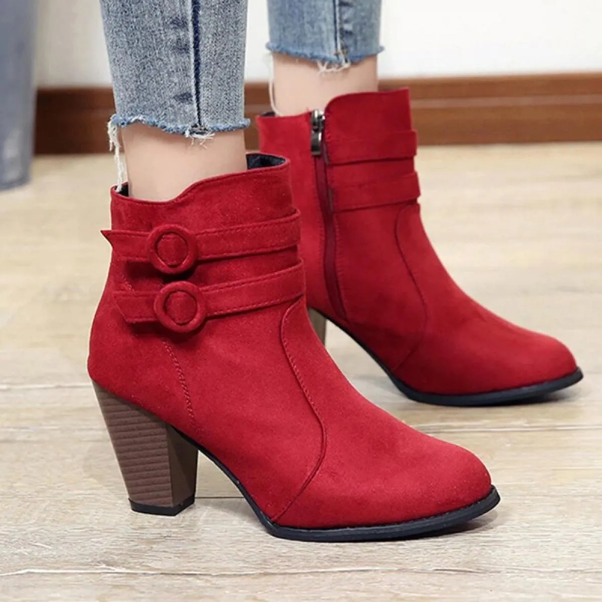 2023 nuovi stivali da donna primavera e autunno tempo libero comodi tacchi alti moda outdoor elegante versatile grande donna