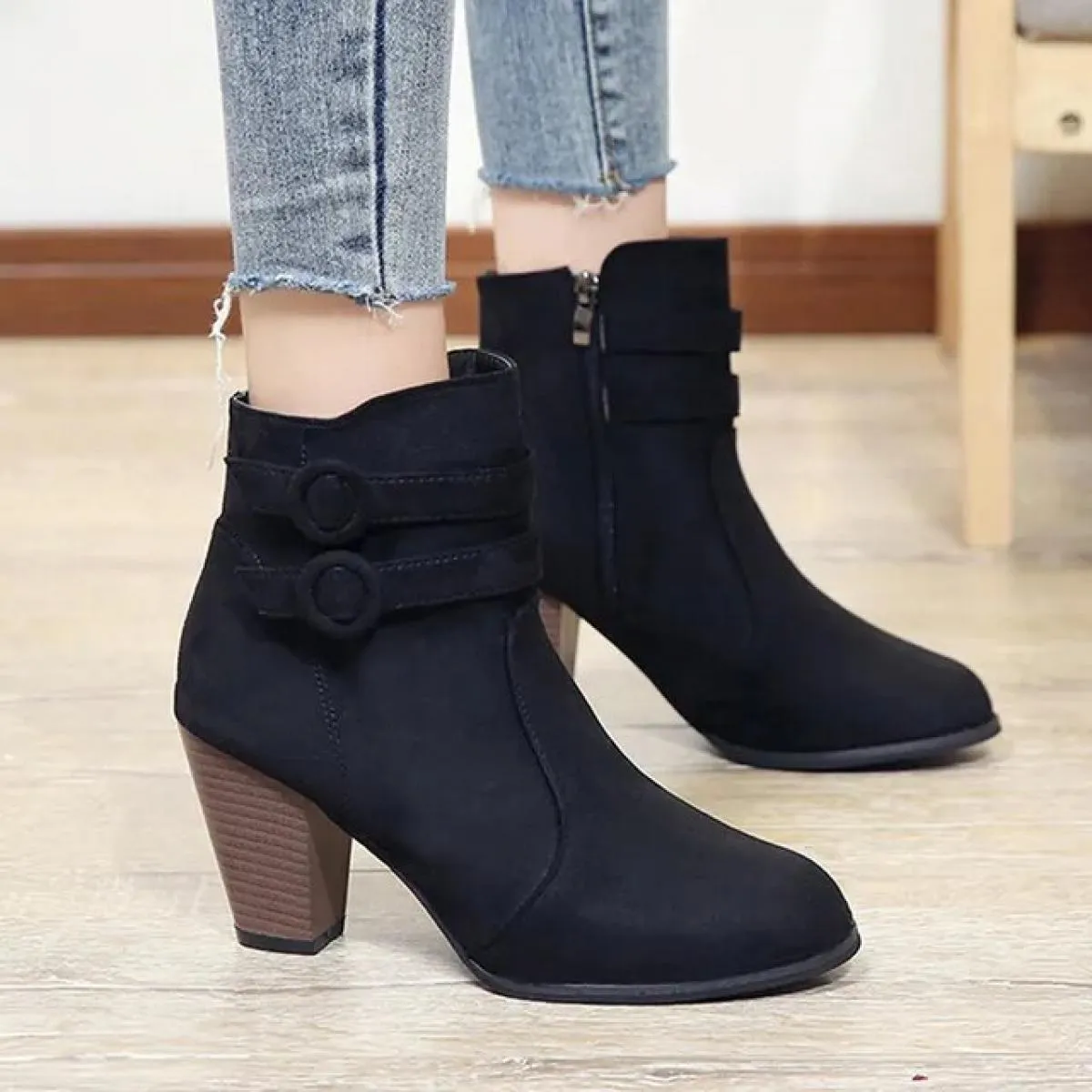 2023 nuovi stivali da donna primavera e autunno tempo libero comodi tacchi alti moda outdoor elegante versatile grande donna