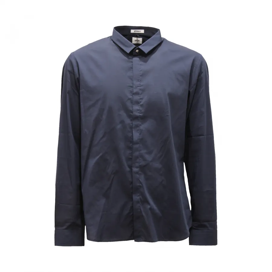 9496AQ camicia uomo OFFICINA36 man shirt blue
