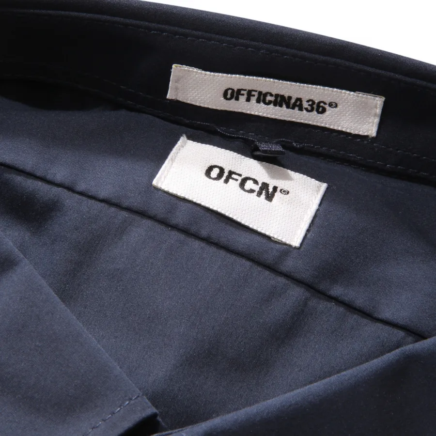 9496AQ camicia uomo OFFICINA36 man shirt blue