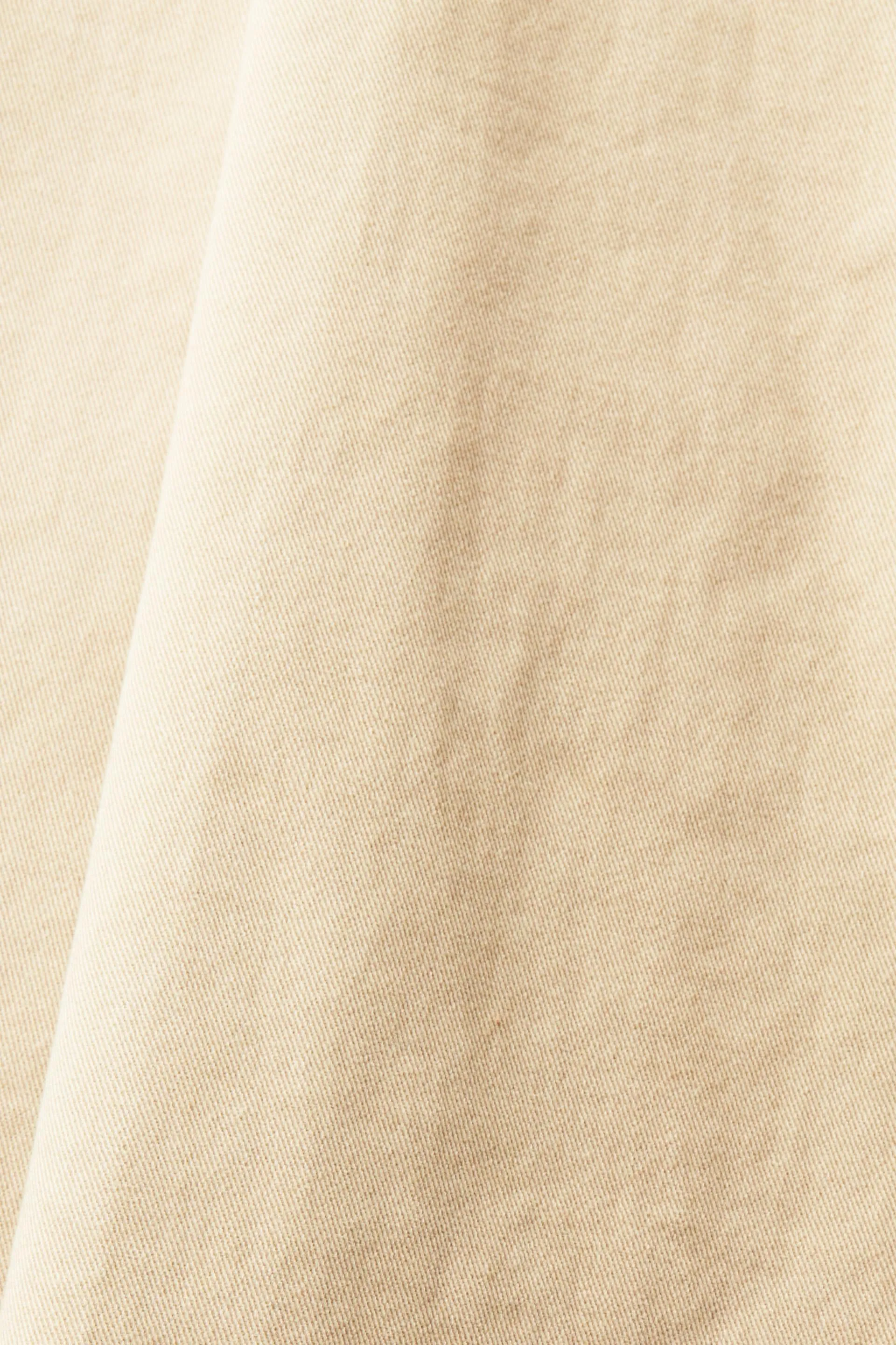 Abito midi a salopette in twill di cotone