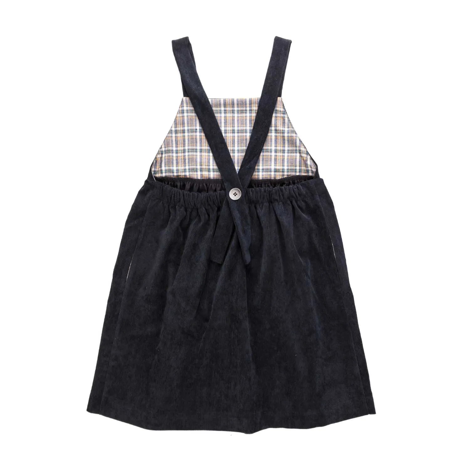 Abito Nero Salopette Bambina