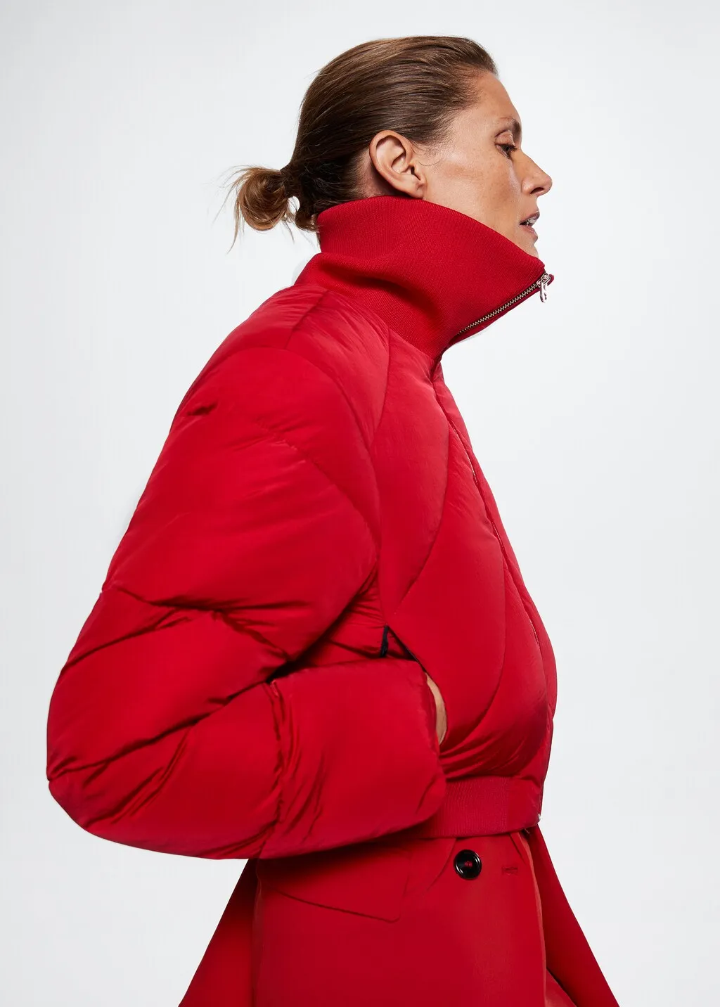 Anorak corto trapuntato