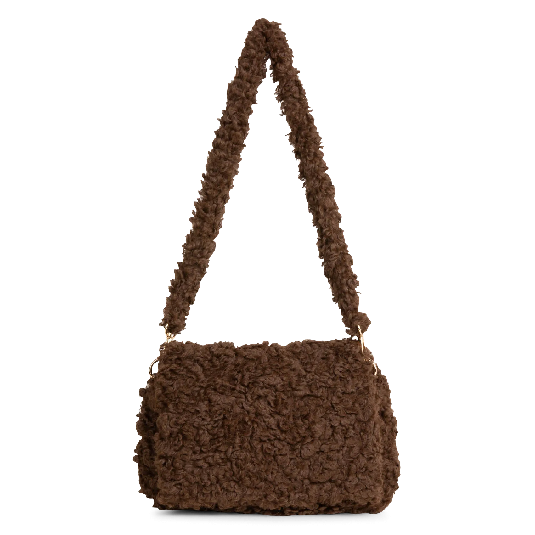  AU PRINTEMPS PARIS   Borsa a tracolla in sherpa | Marrone