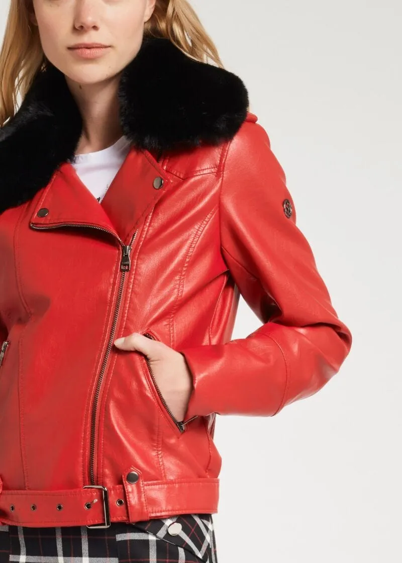 Biker jacket imbottita