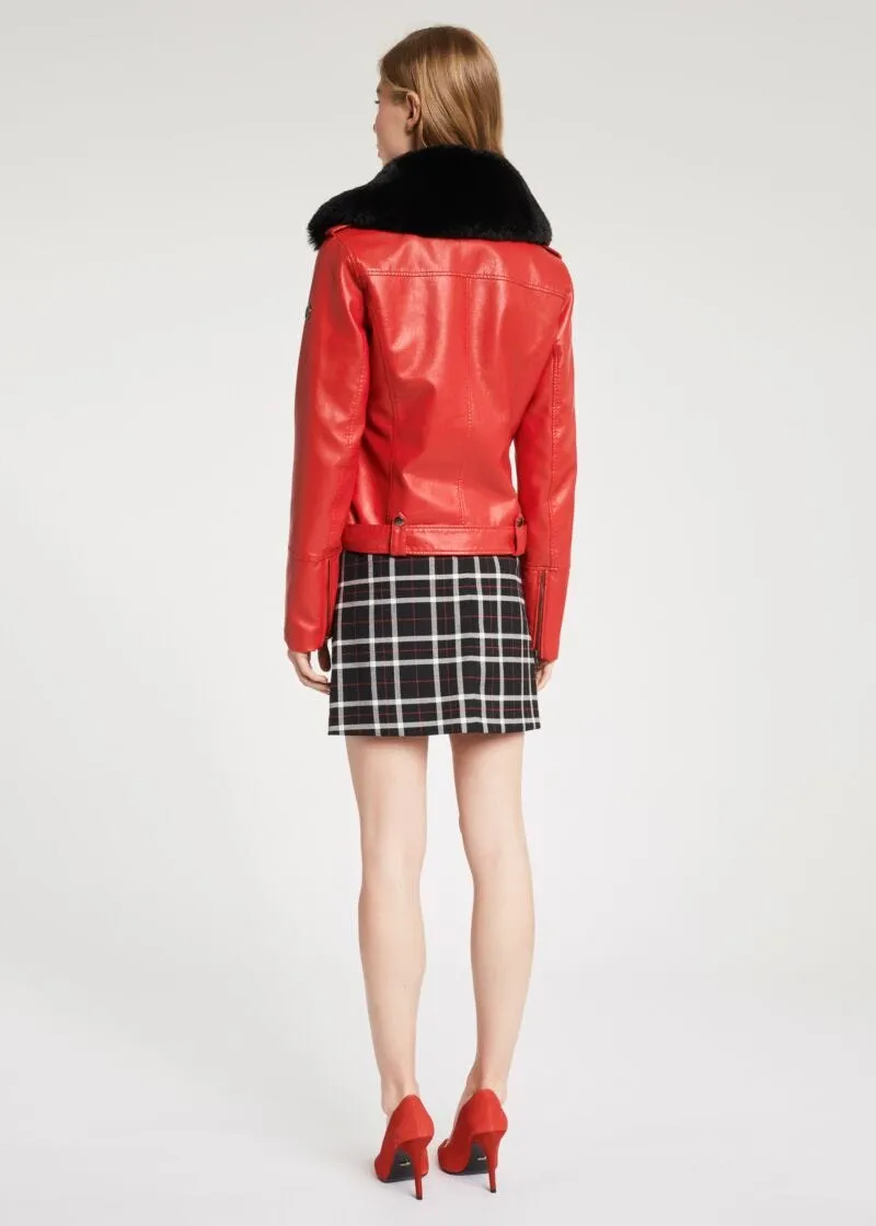 Biker jacket imbottita