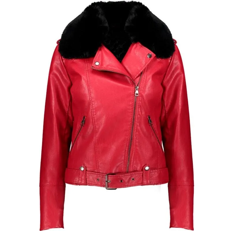 Biker jacket imbottita