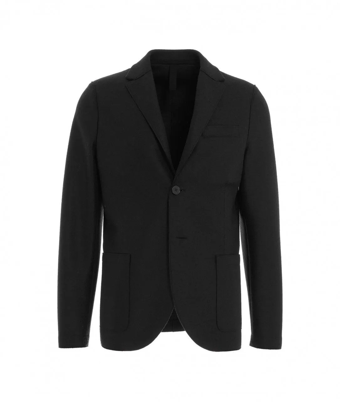 Blazer in lana vergine nero nero