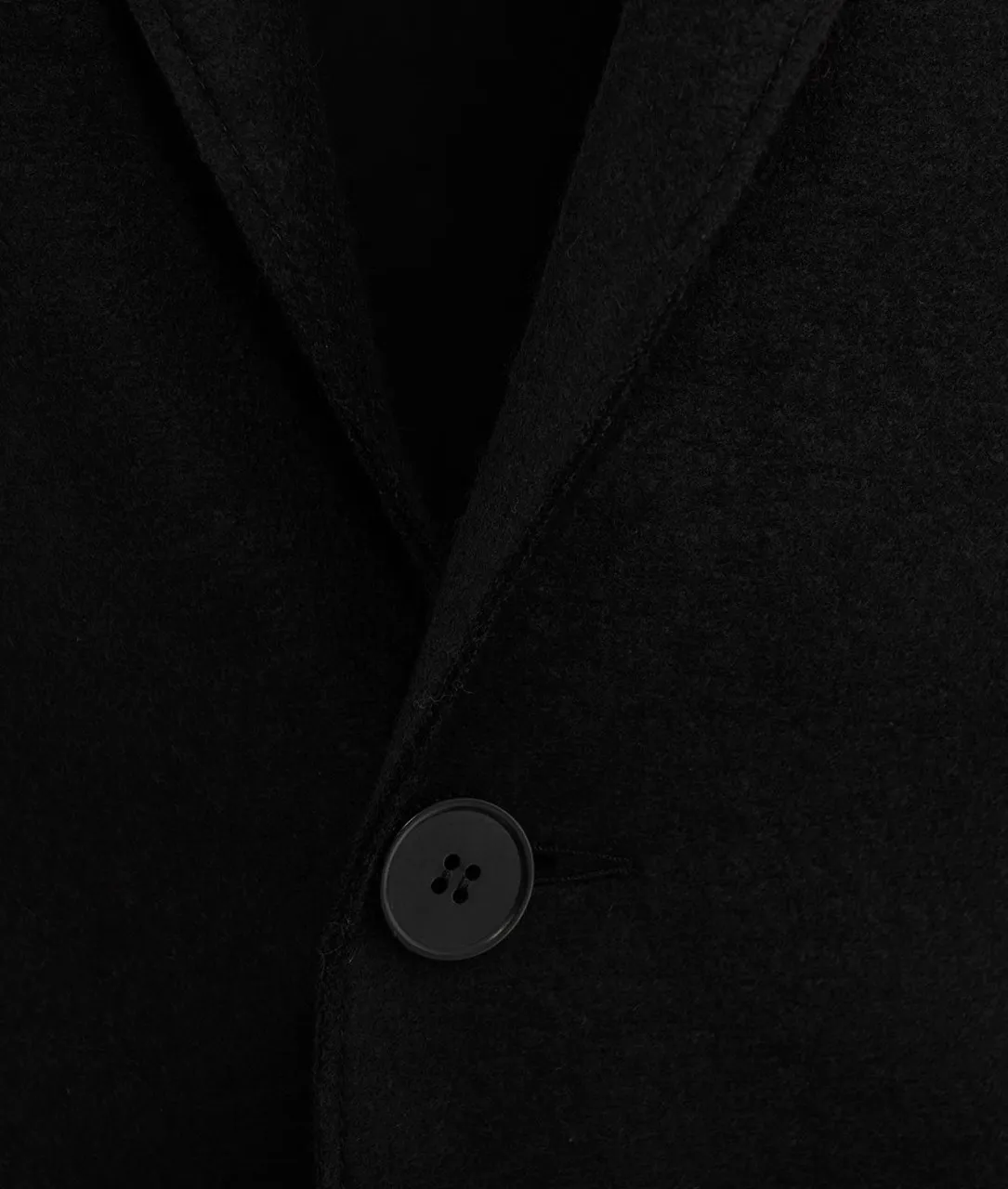 Blazer in lana vergine nero nero