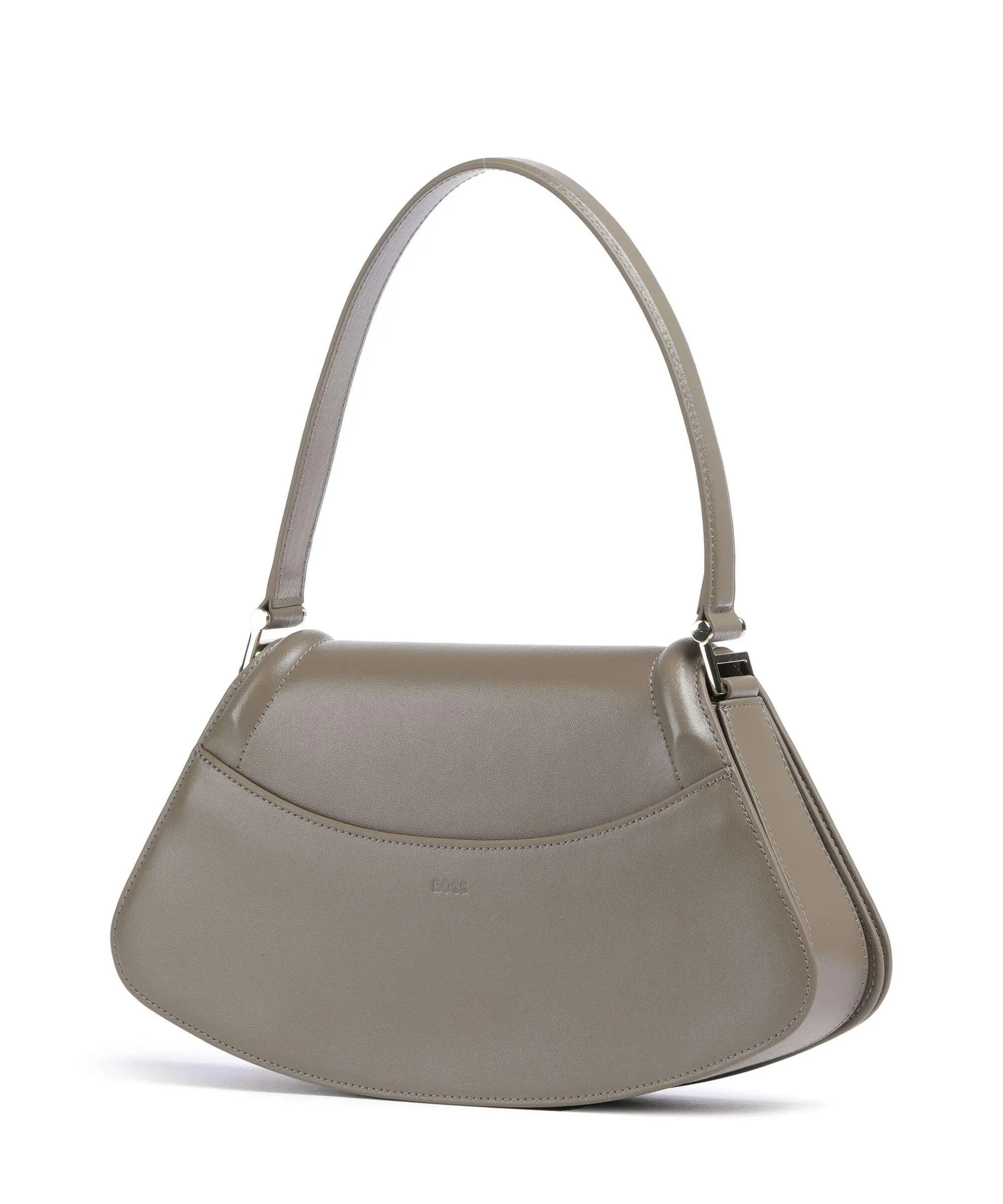  BOSS Ariell Borsa a spalla pelle di vacchetta liscia taupe  