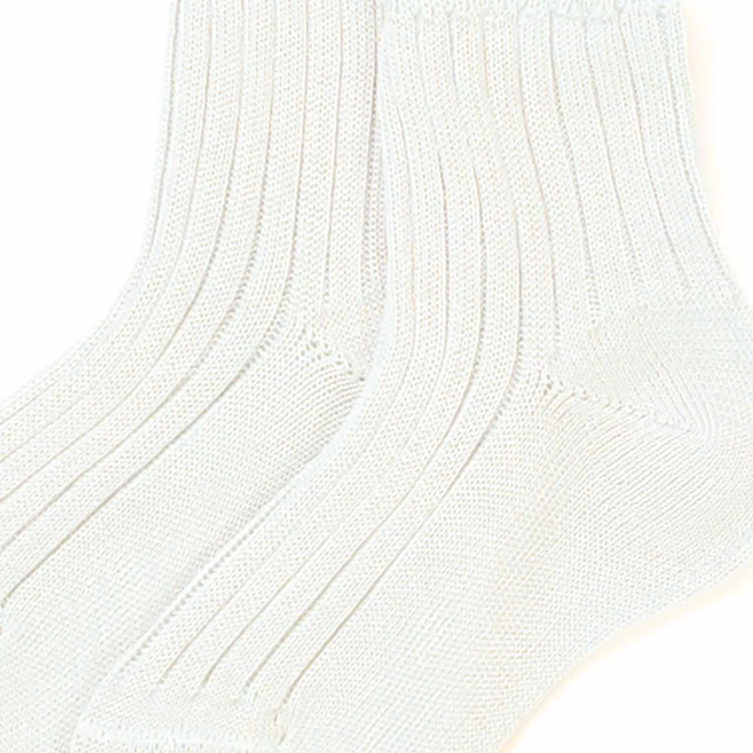 Calzini Filo Di Scozia Bianchi Baby Unisex