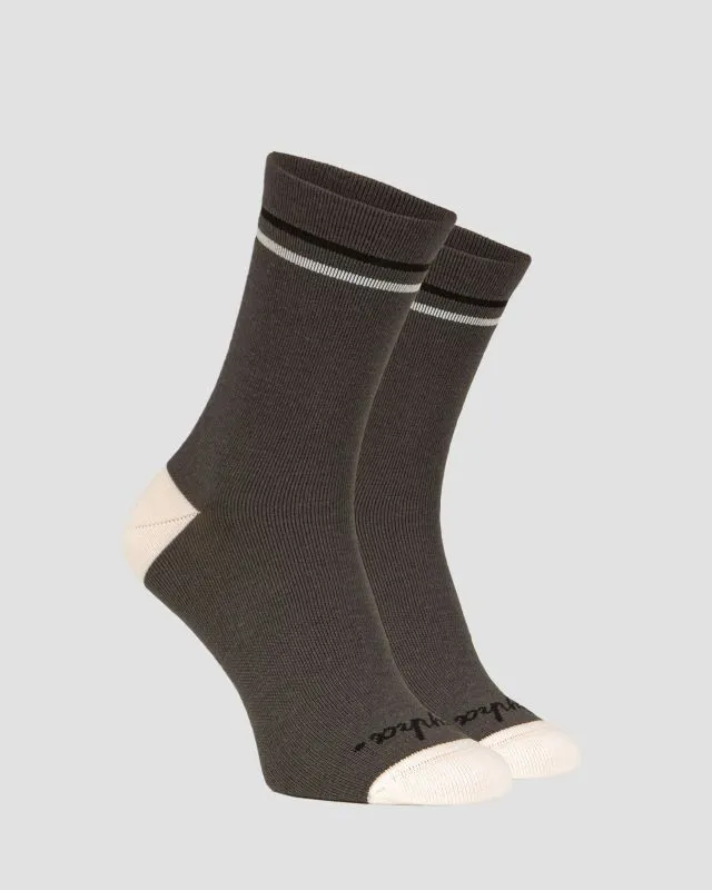 Calzini grigi in lana da ciclismo Rapha Merino