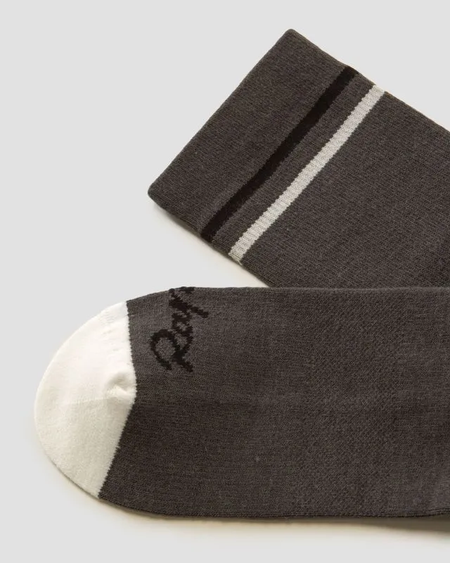 Calzini grigi in lana da ciclismo Rapha Merino