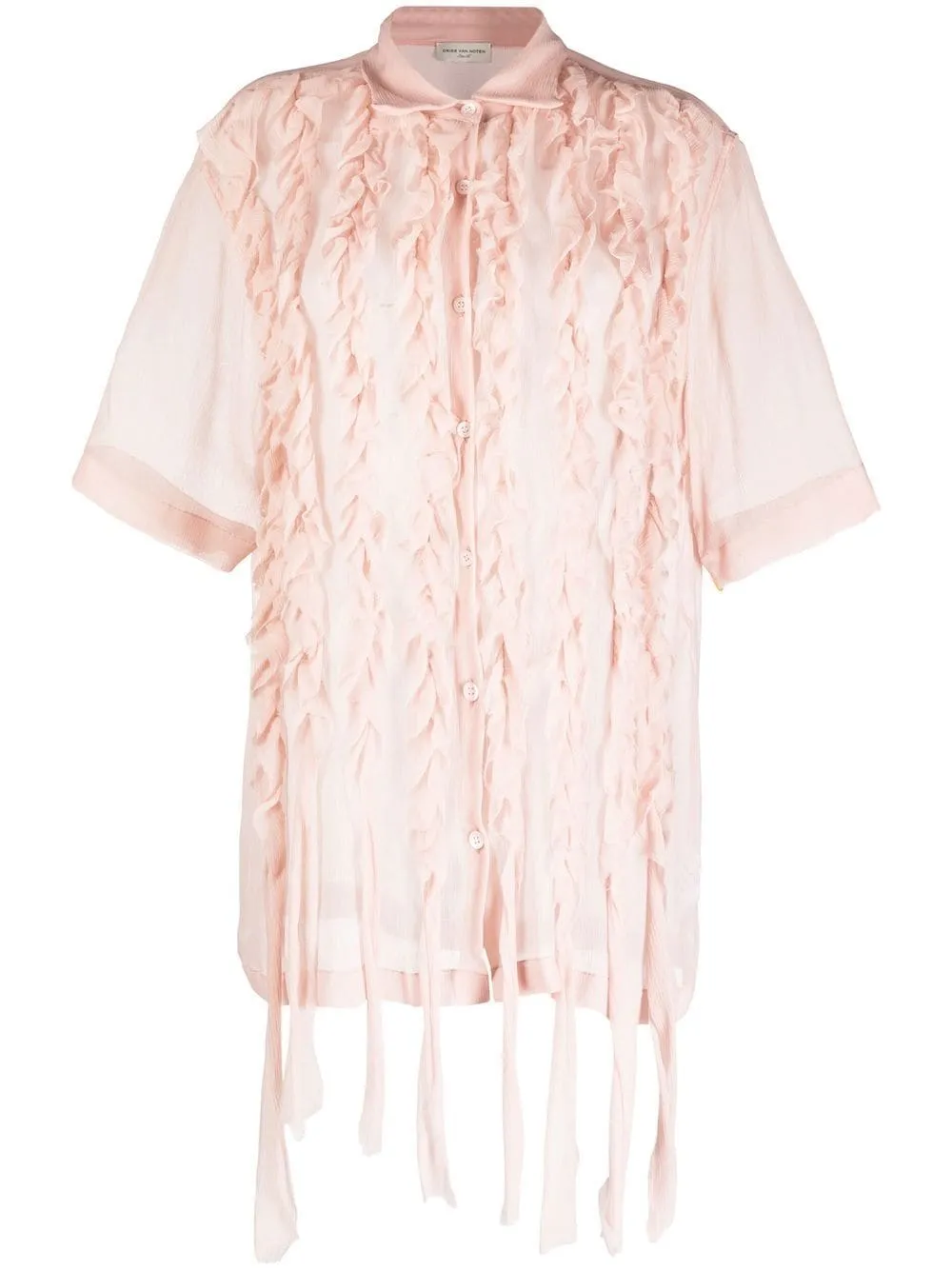 camicia con rouches