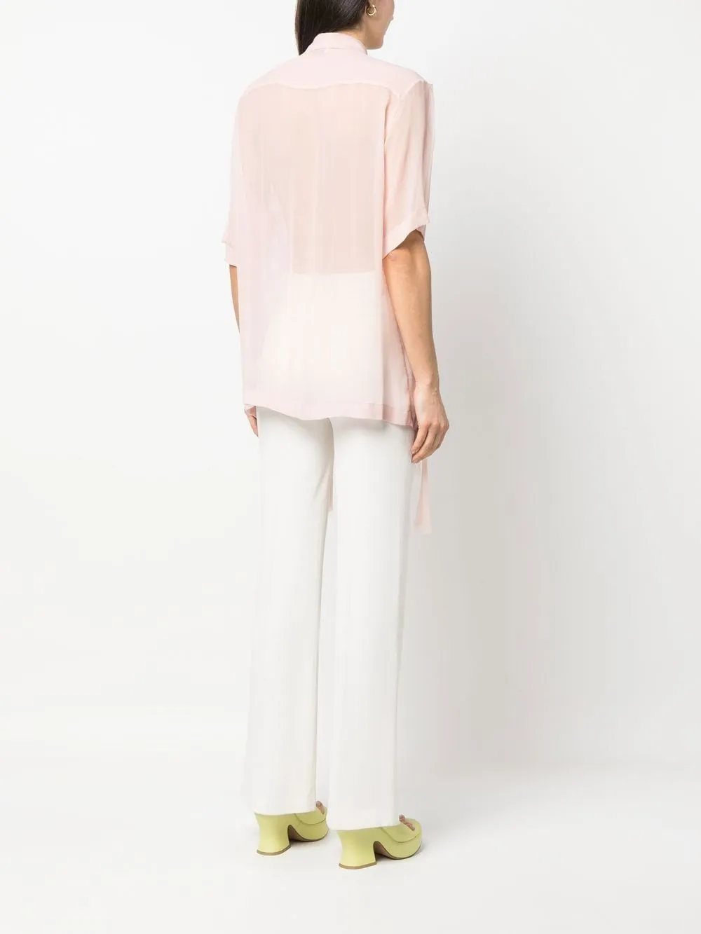 camicia con rouches