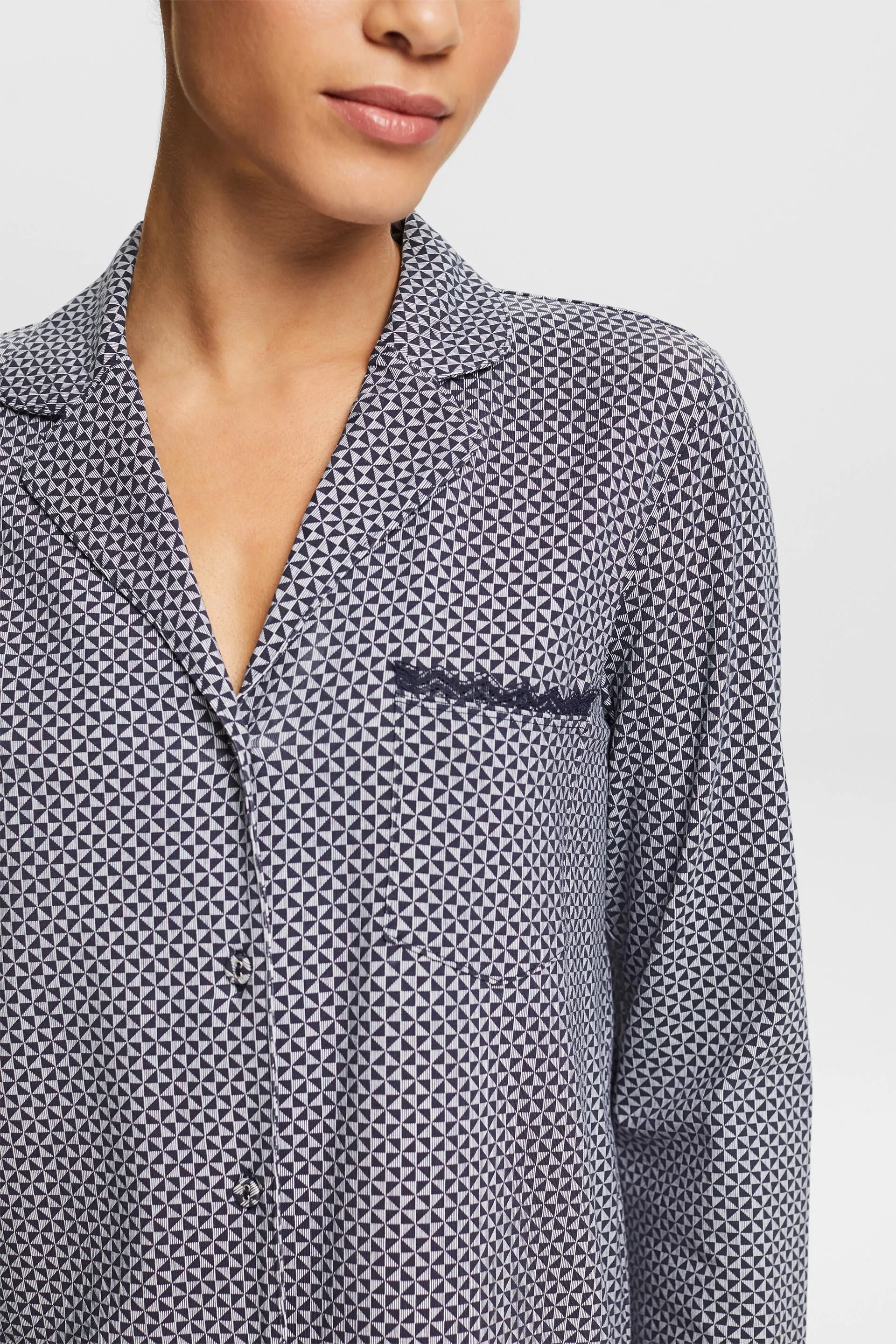 Camicia da notte in jersey con stampa