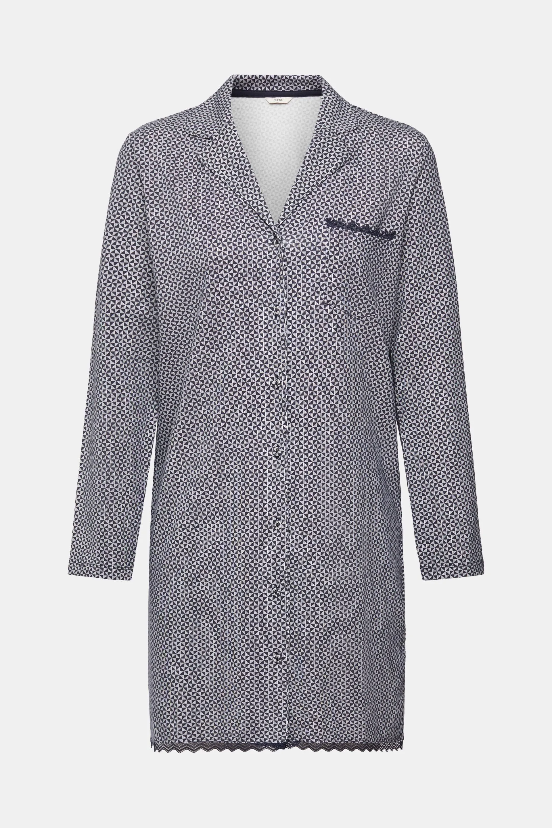 Camicia da notte in jersey con stampa