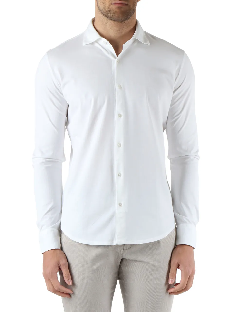 Camicia in jersey di cotone