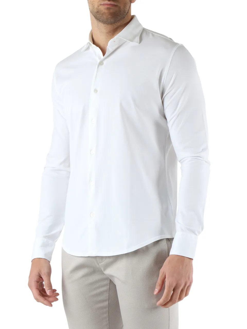 Camicia in jersey di cotone