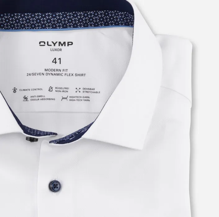 Camicia olymp bianca dynamic flex modern fit