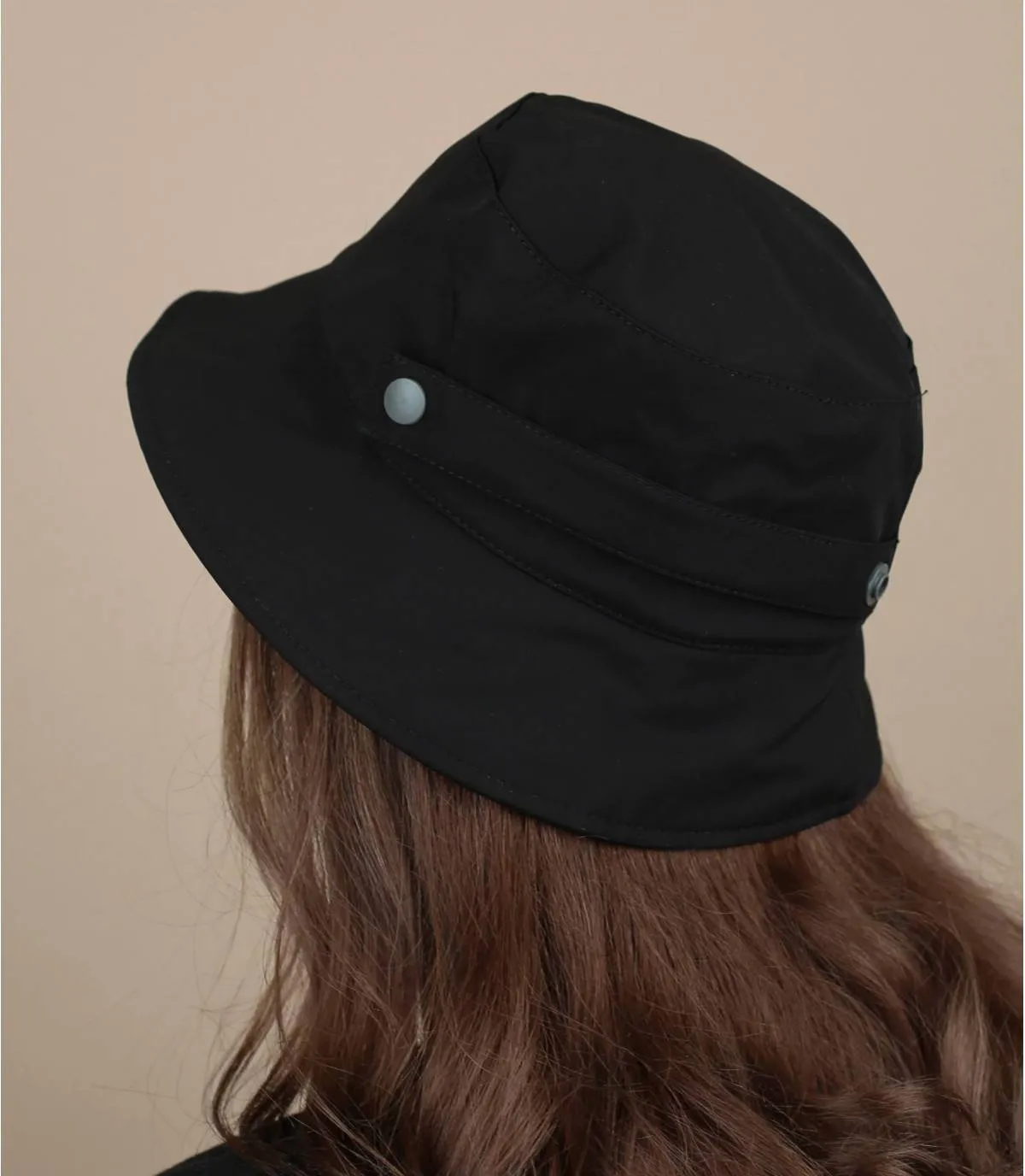   cappello da pescatore idrorepellente nero     Airola black     