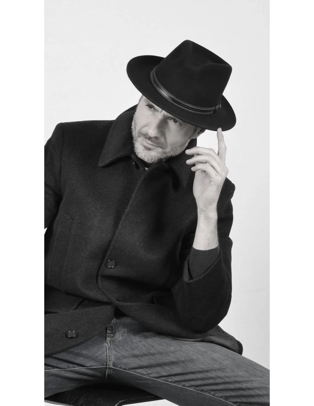 Cappello in lana blu sfoderato BGT