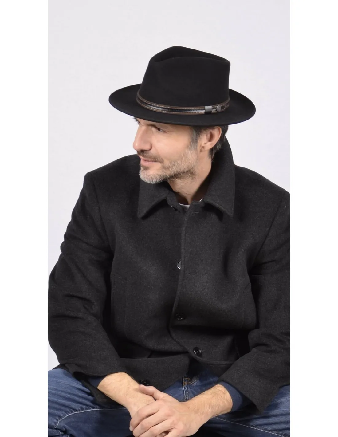 Cappello in lana blu sfoderato BGT