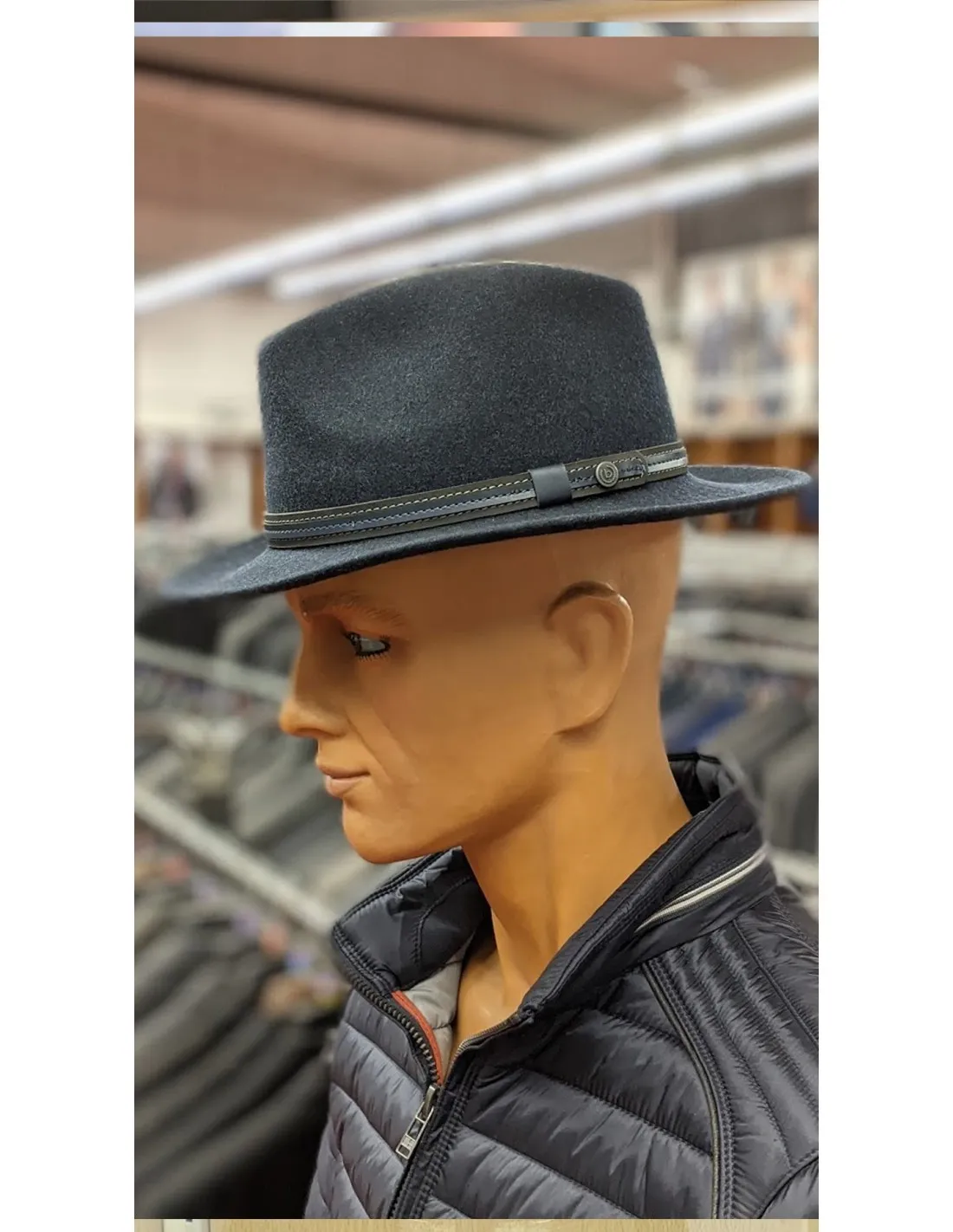 Cappello in lana blu sfoderato BGT