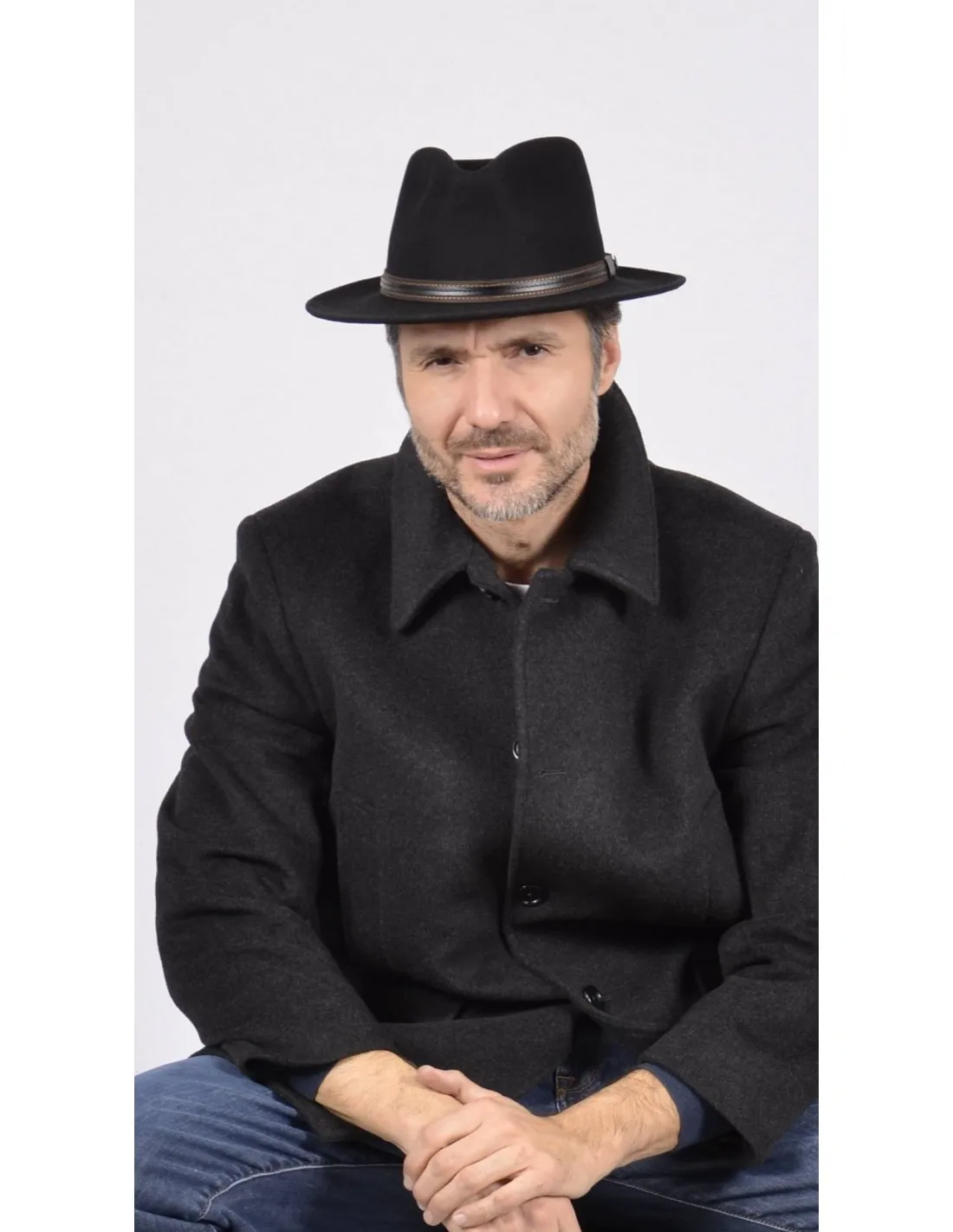 Cappello in lana blu sfoderato BGT