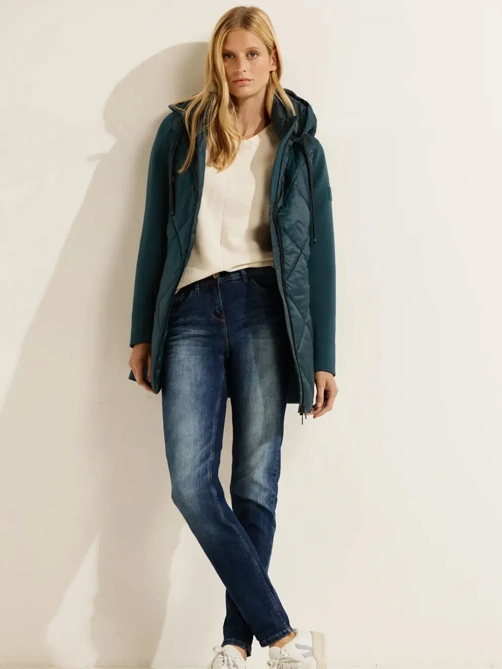 Cappotto Donna trapuntato Verde
