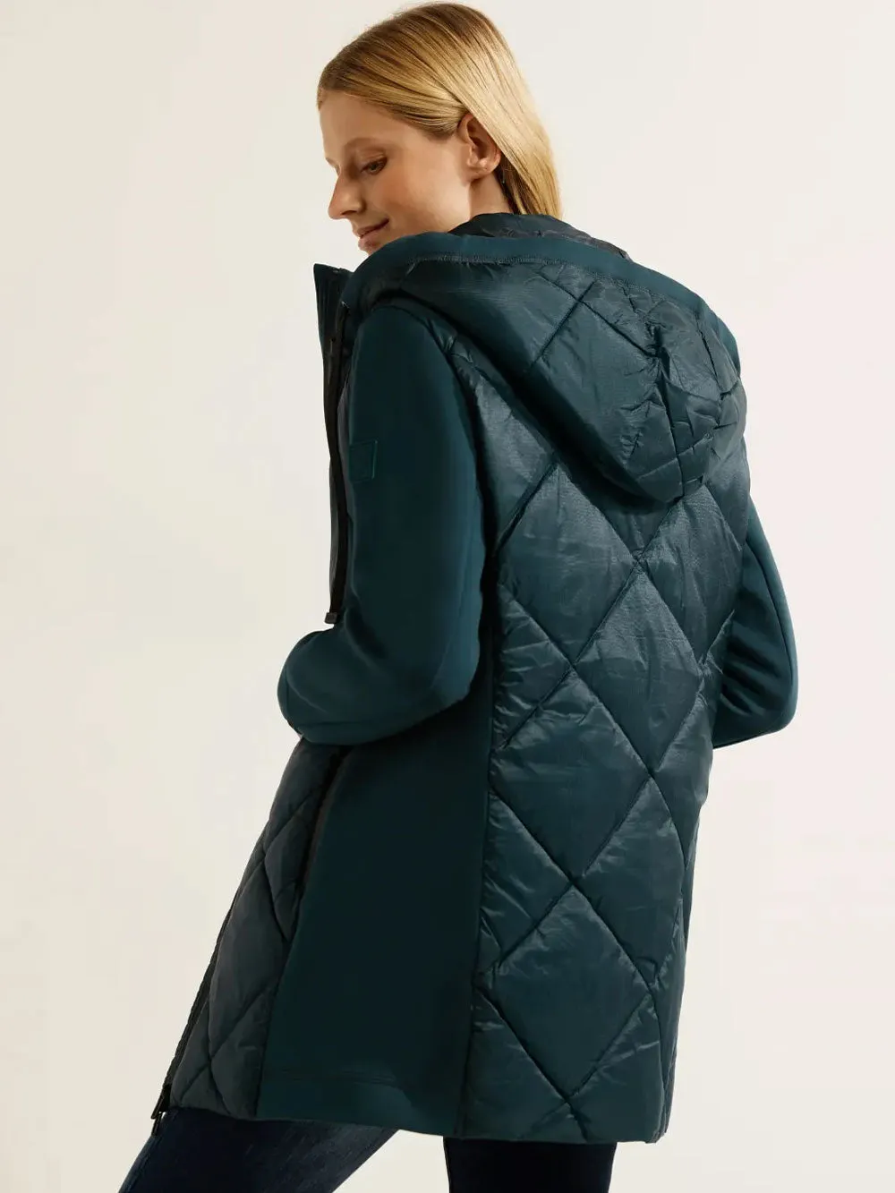Cappotto Donna trapuntato Verde