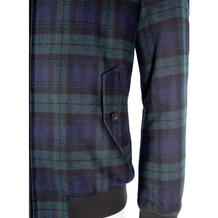 Cappotto invernale Finnmark a quadri Blu scuro