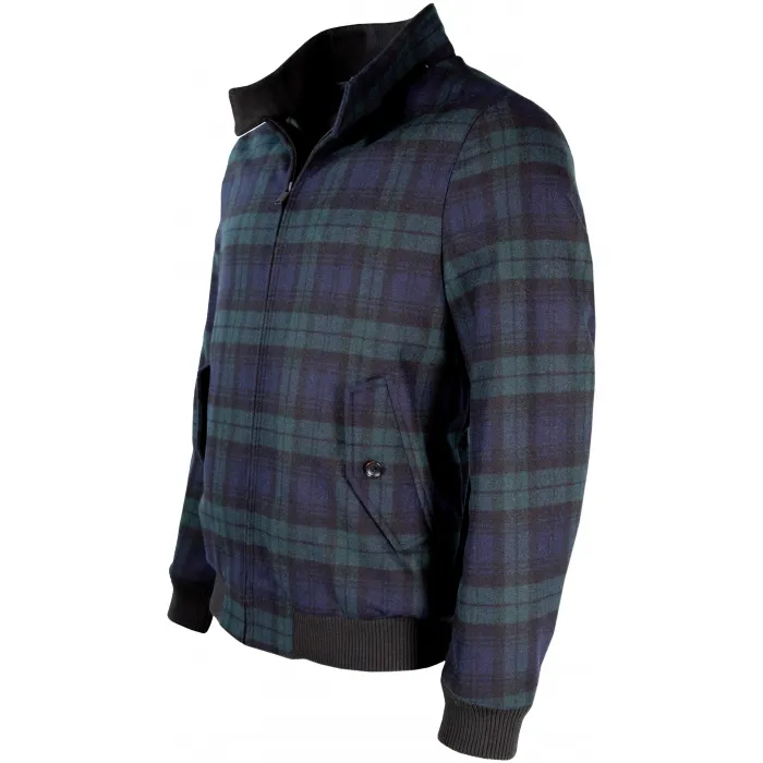 Cappotto invernale Finnmark a quadri Blu scuro