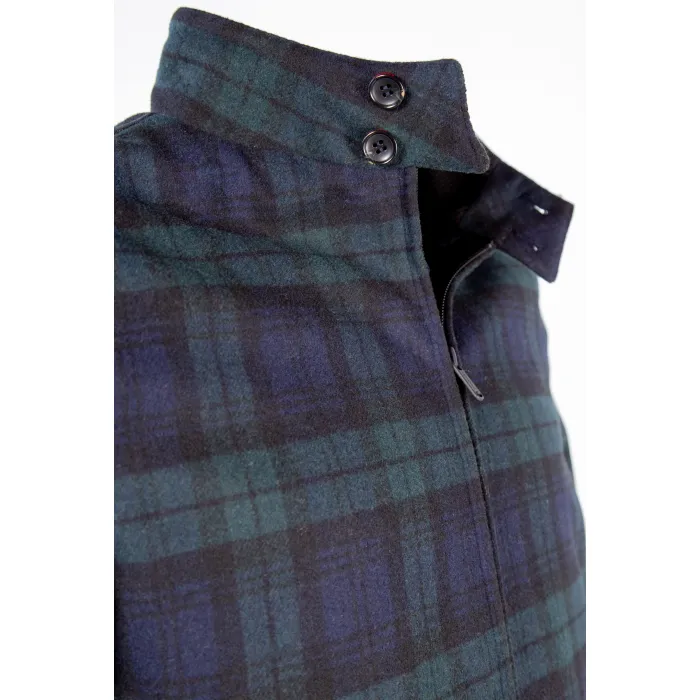 Cappotto invernale Finnmark a quadri Blu scuro