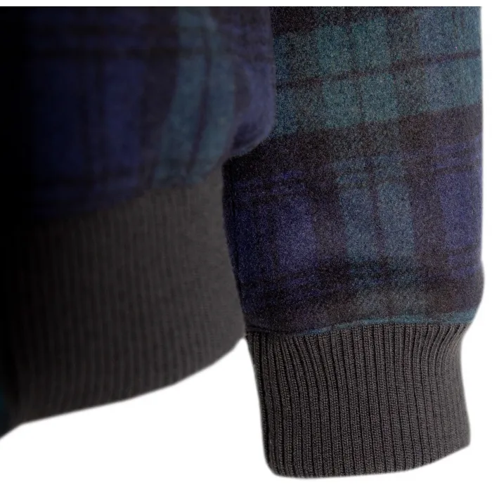 Cappotto invernale Finnmark a quadri Blu scuro