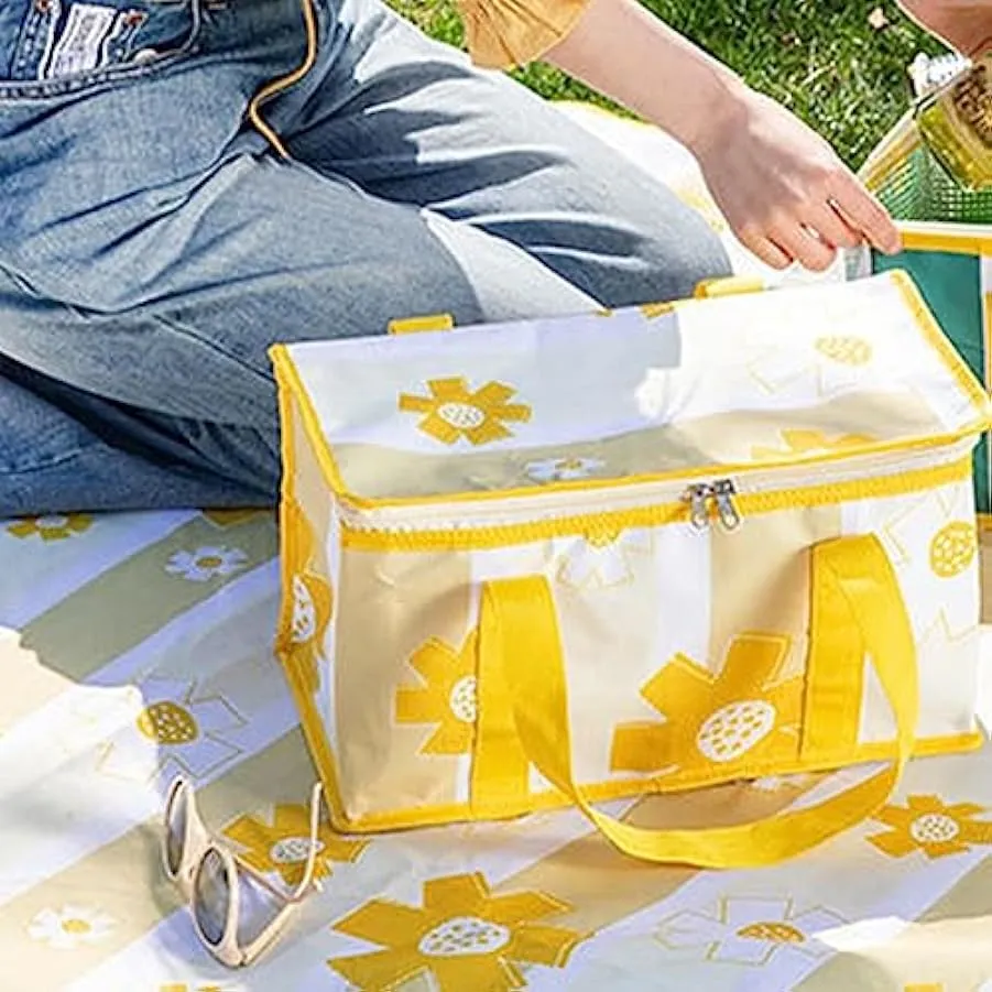 Cestino Da Picnic in Vimini, Borsa Termica Da Campeggio Pieghevole, Borsa Termica Più Grande Picnic, Borsa Termica Picnic Pranzo