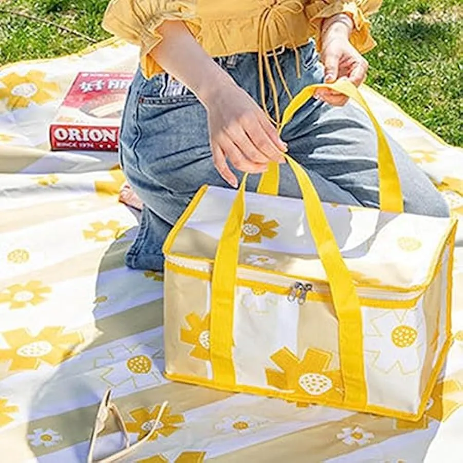 Cestino Da Picnic in Vimini, Borsa Termica Da Campeggio Pieghevole, Borsa Termica Più Grande Picnic, Borsa Termica Picnic Pranzo