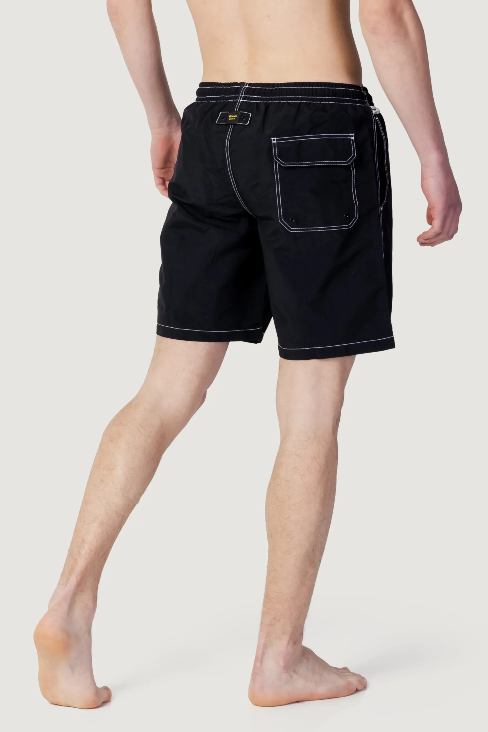 Costume da bagno Blauer. logo Nero