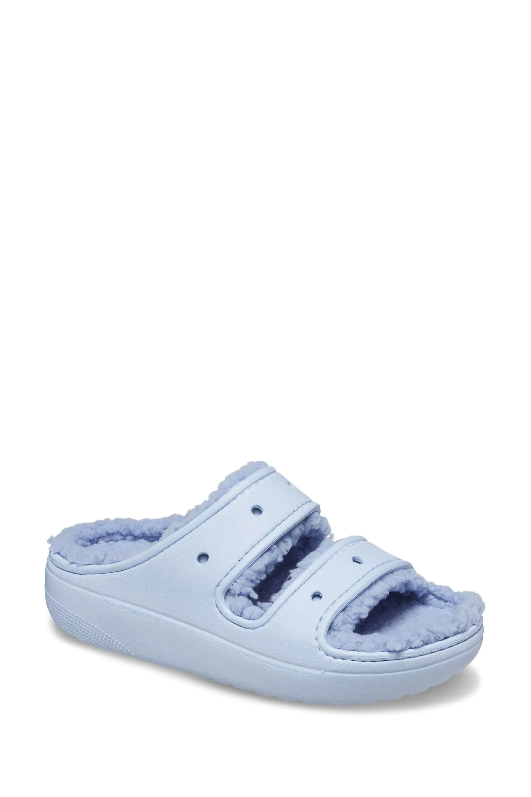 Crocs - Sandali classica con fodera in pelliccia sintetica