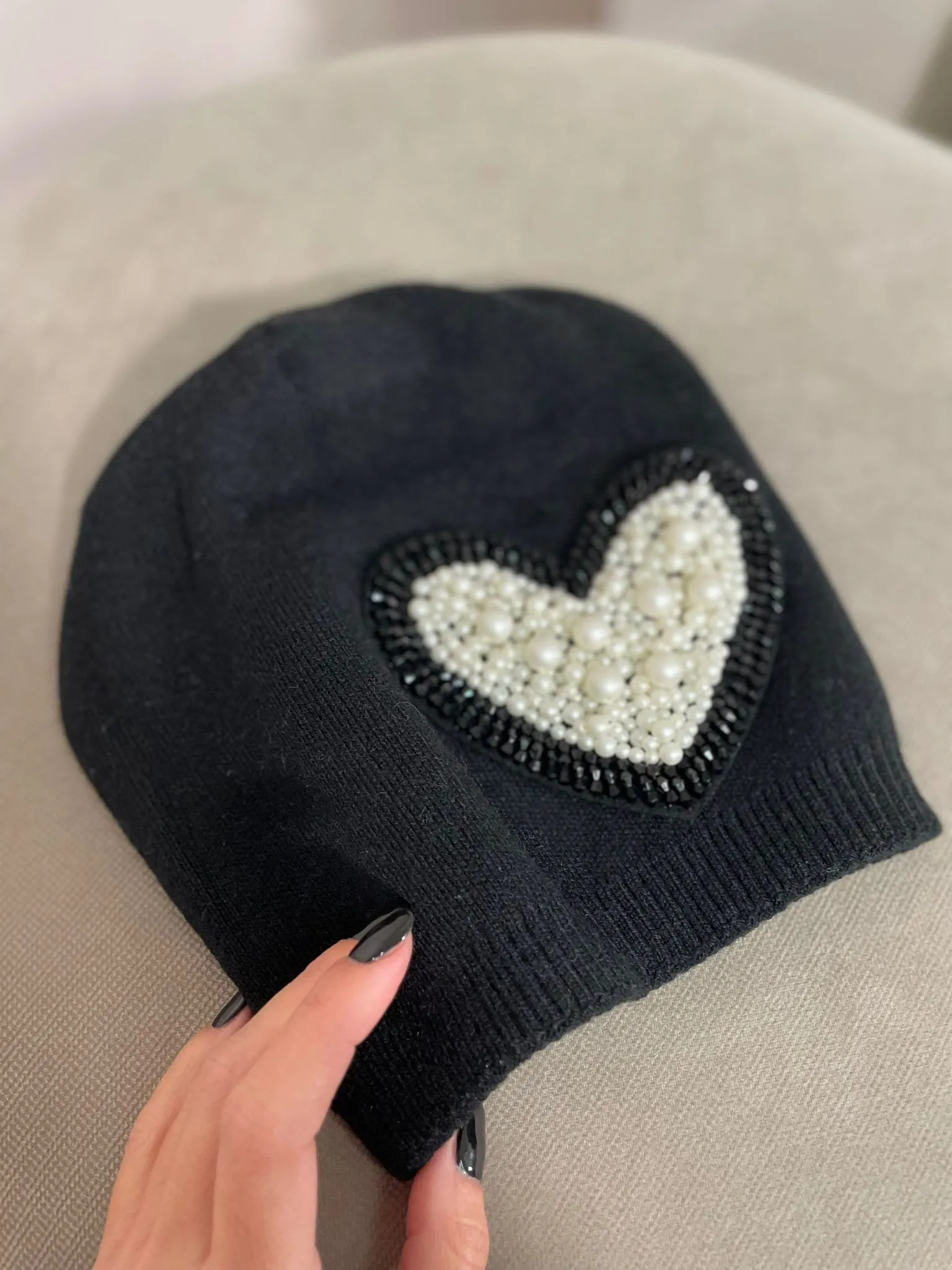 Cuffia Cuore Perle