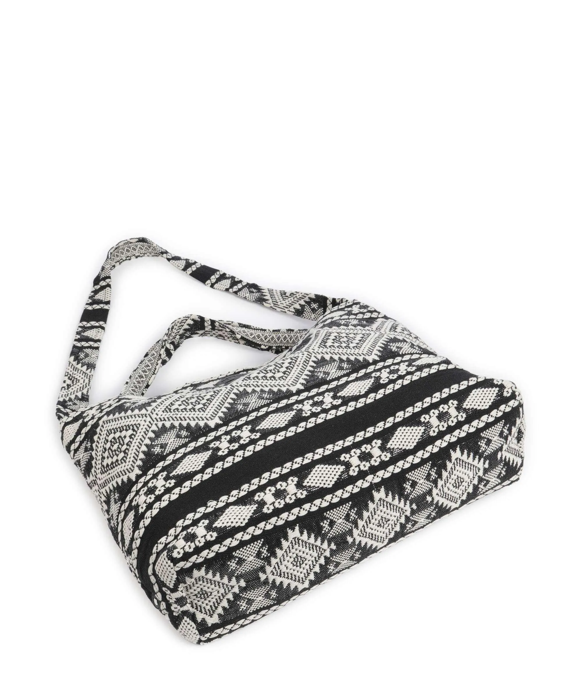  Depeche Soft Luxury Borsa shopper cotone nero/bianco  