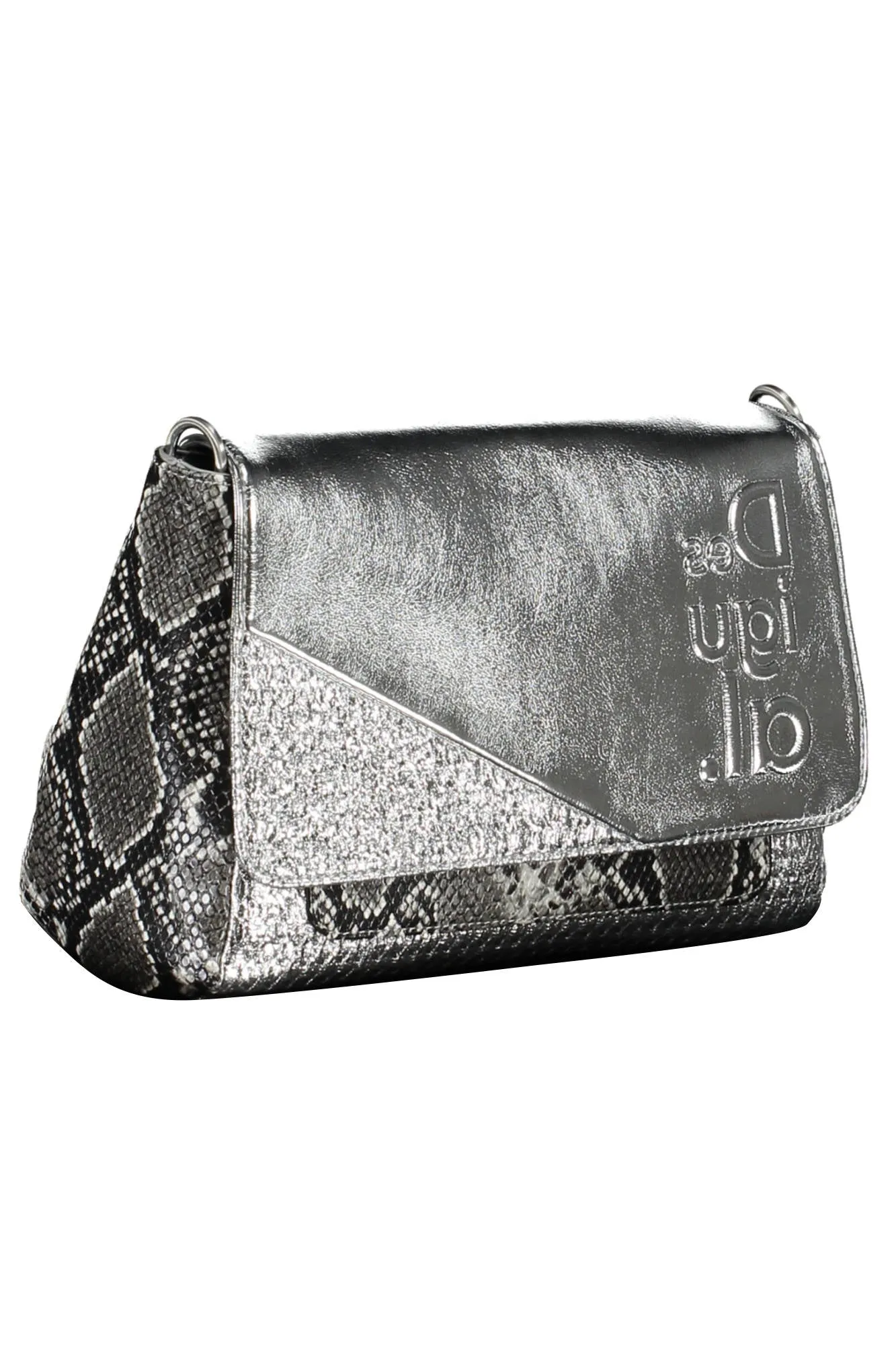 Desigual borsa  argento animalier  