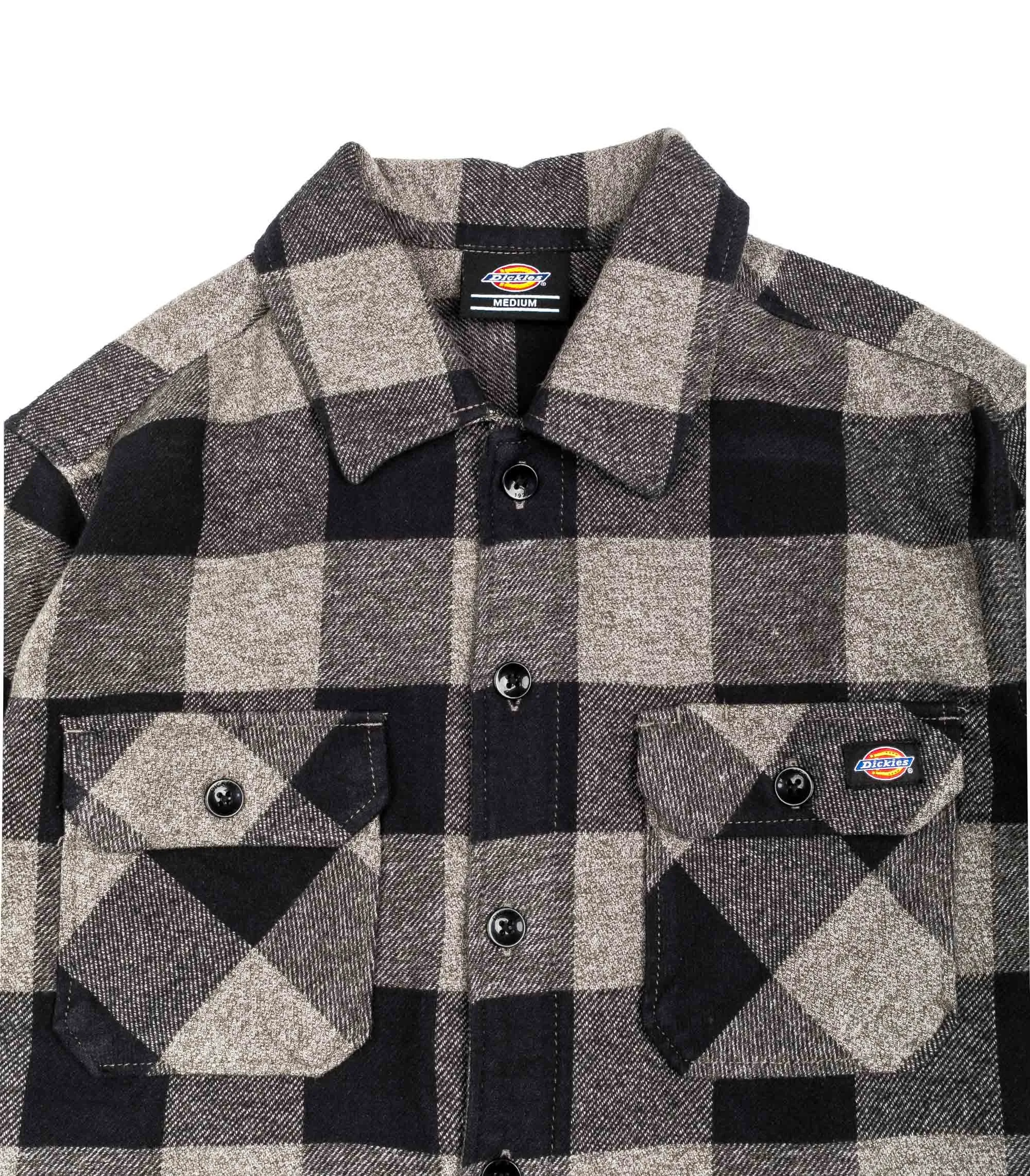 Dickies Camicia New Sacramento Scacchi Grigio Uomo