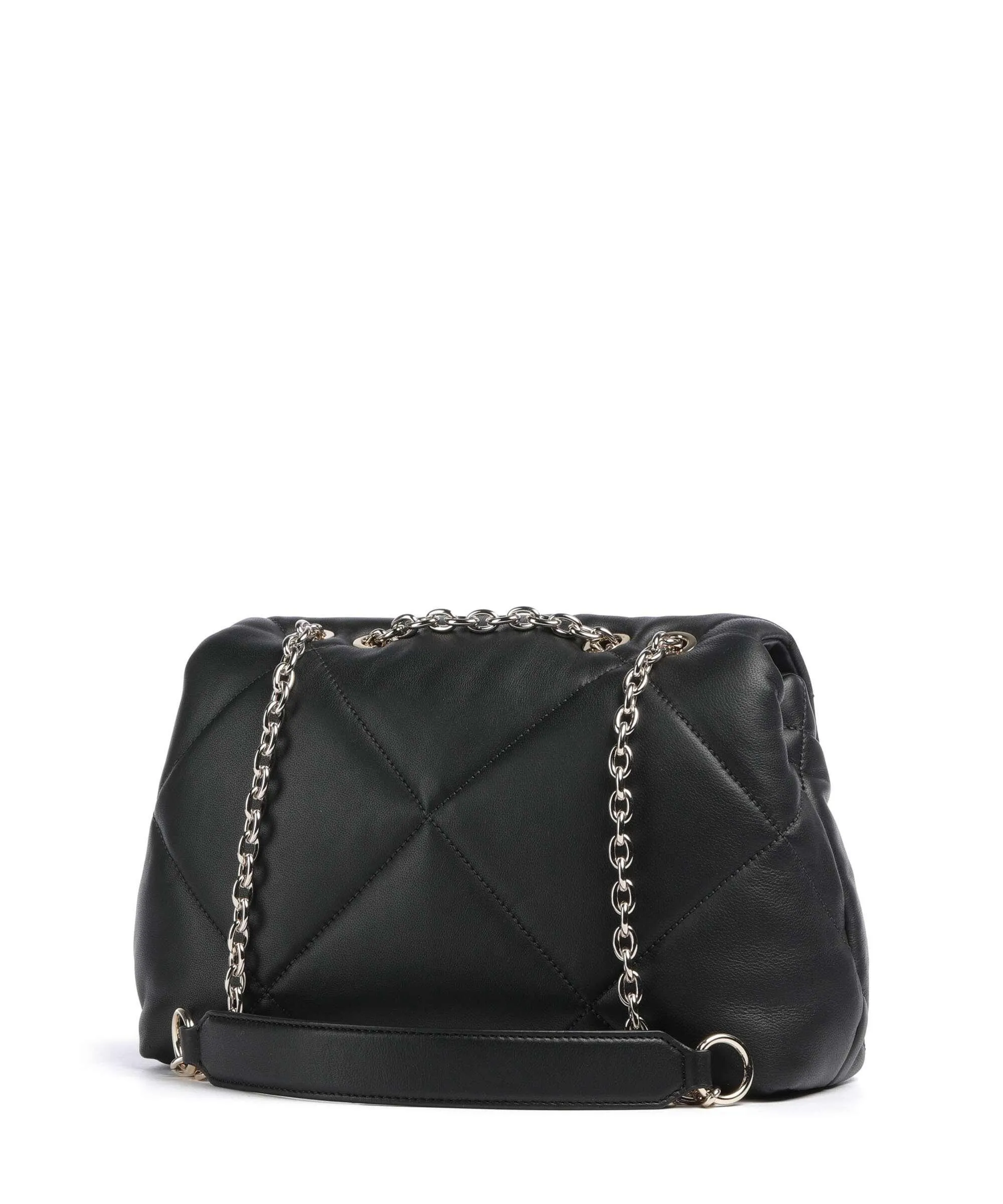  DKNY Red Hook Borsa a spalla cuoio di agnello nero  