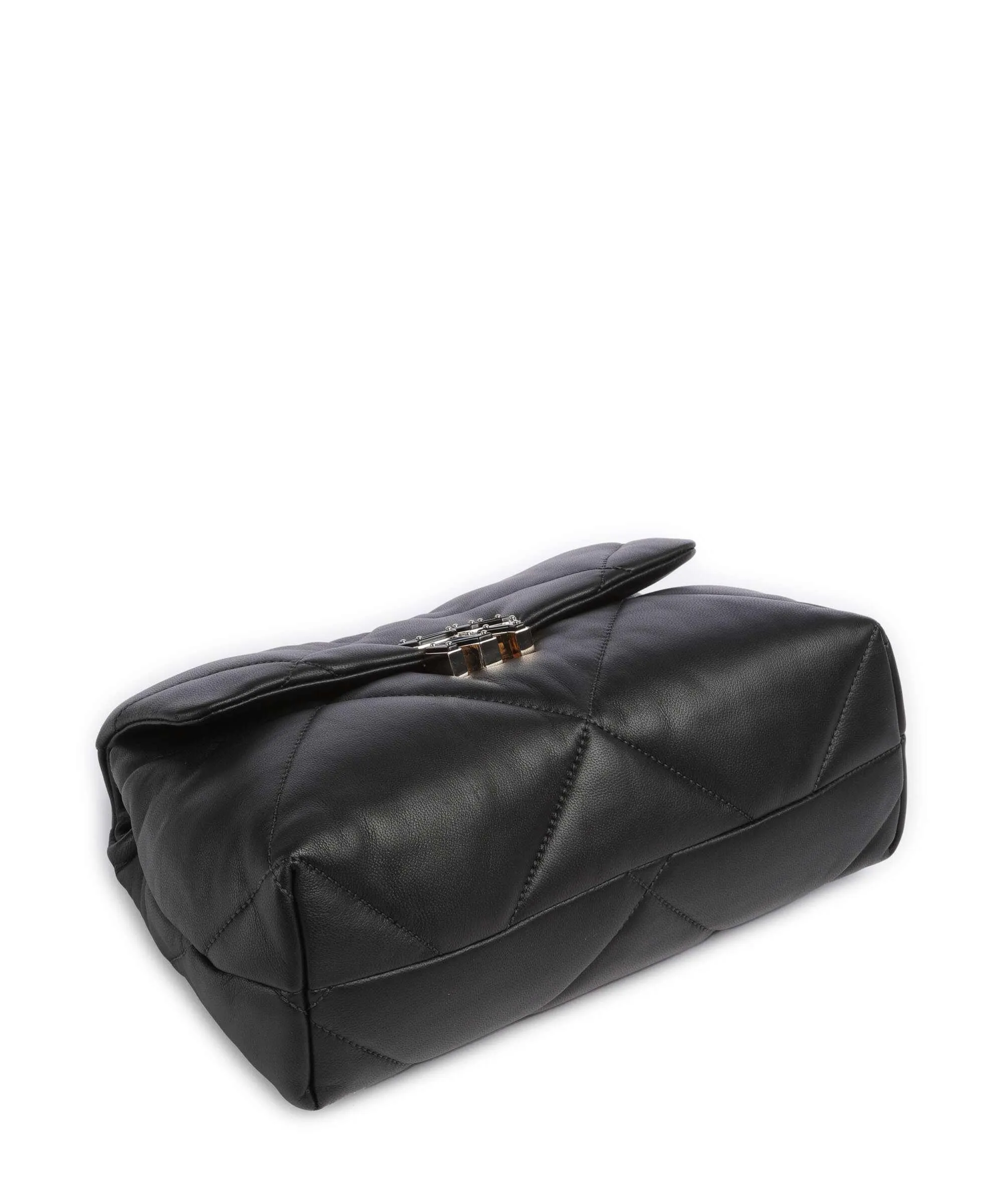  DKNY Red Hook Borsa a spalla cuoio di agnello nero  