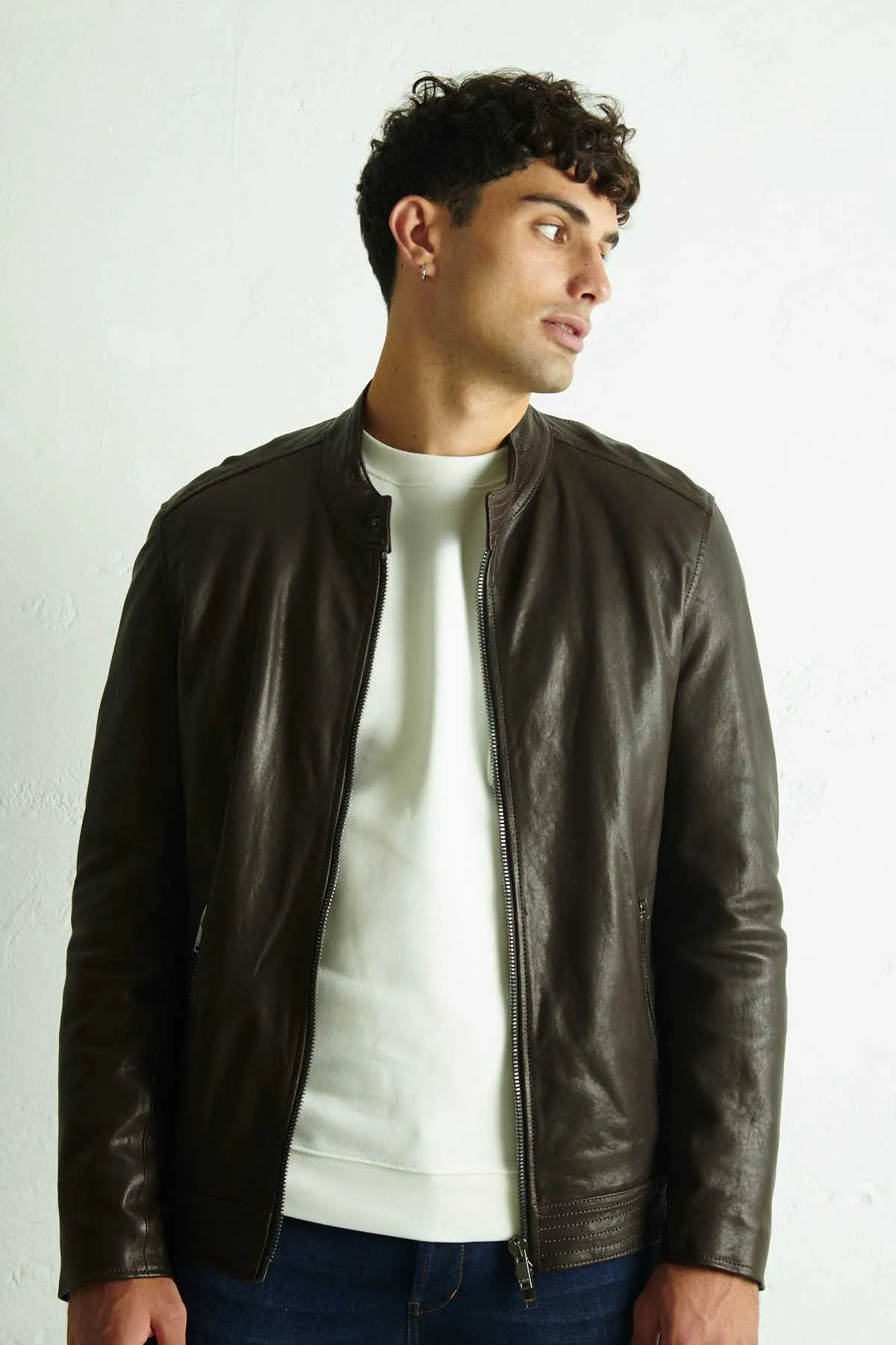 DONDUP Giubbotto BIKER in pelle