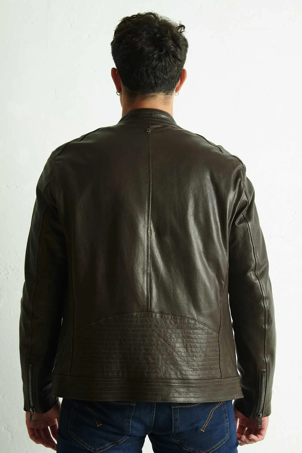 DONDUP Giubbotto BIKER in pelle