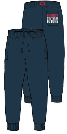 EVERLAST ENERGY Navy pantalone in felpa invernale con polsino da uomo