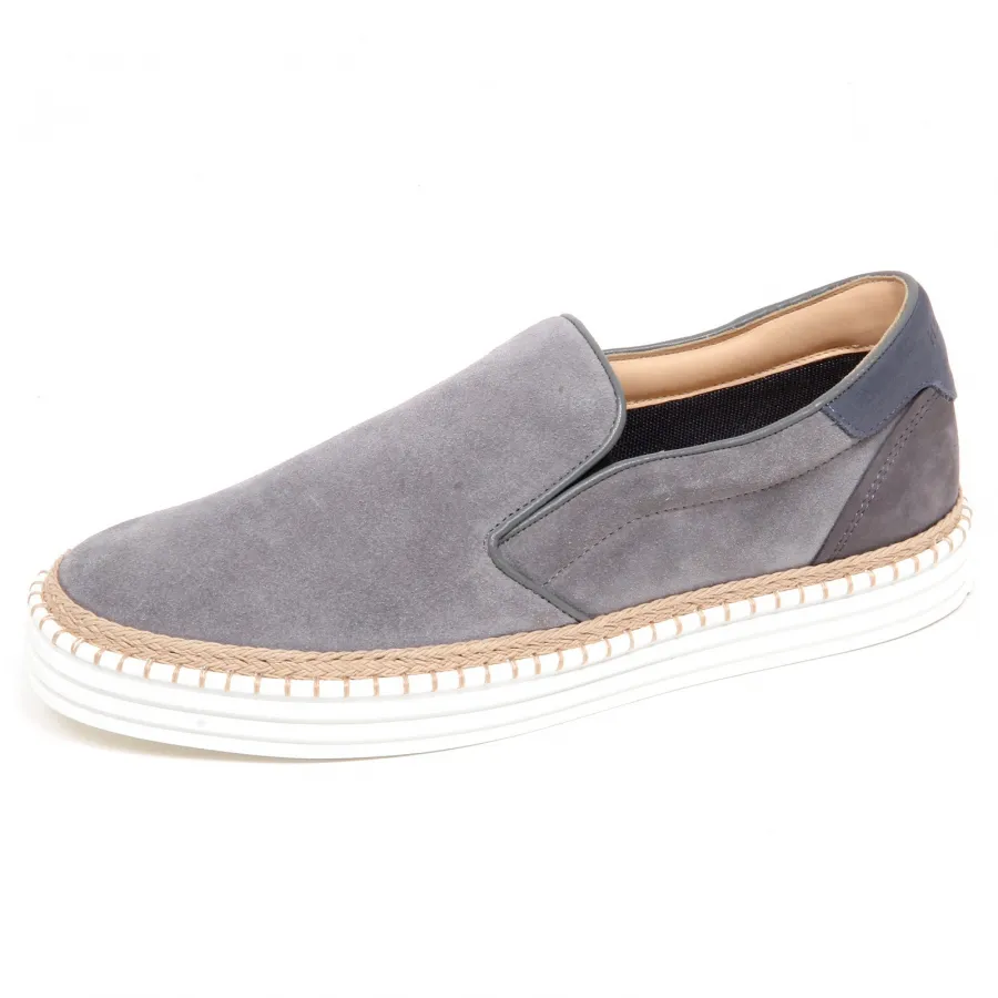 F6114 sneaker uomo grey HOGAN R260 scarpe suede slip on shoe man